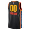 Män Oklahoma City Thunder Tröja Skräddarsydda Nike 2024-25 City Edition Svart Swingman